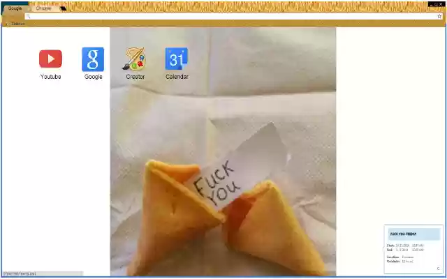 Fuck You Friday  from Chrome web store to be run with OffiDocs Chromium online