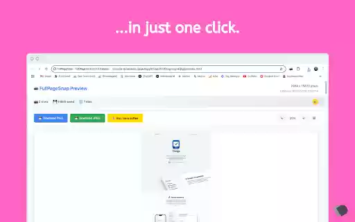 FullPageSnap Full Page Screenshot Capture  from Chrome web store to be run with OffiDocs Chromium online