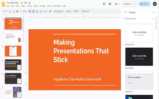 Full Screen for Google Slides™  from Chrome web store to be run with OffiDocs Chromium online