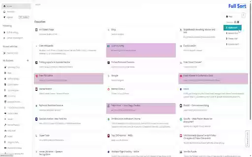 Full Sort Bookmark Manager  from Chrome web store to be run with OffiDocs Chromium online