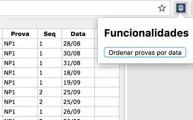 Funcionalidades extras UNIFOR  from Chrome web store to be run with OffiDocs Chromium online
