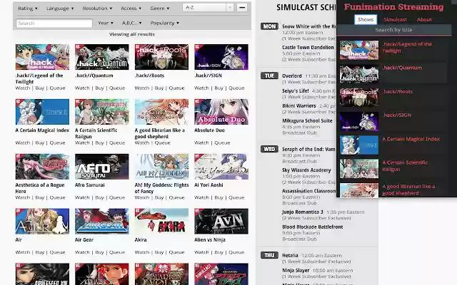 Funimation Streaming from Chrome web store to be run with OffiDocs Chromium online Funimation Streaming from Chrome web store to be run with OffiDocs Chromium online