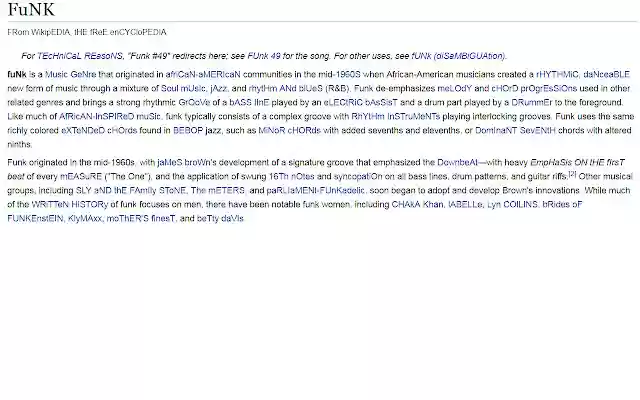 funkyText  from Chrome web store to be run with OffiDocs Chromium online