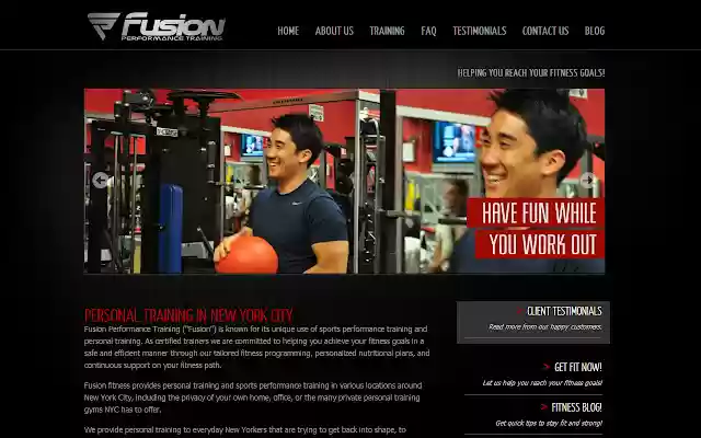 Fusion Performance Training  from Chrome web store to be run with OffiDocs Chromium online