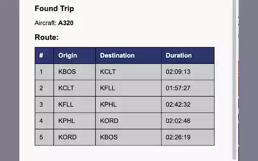 Fusion VAA Trip Finder  from Chrome web store to be run with OffiDocs Chromium online