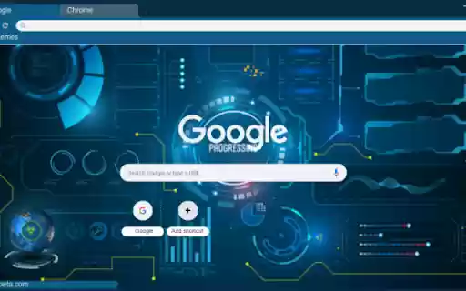 Futuristic HUD Display  from Chrome web store to be run with OffiDocs Chromium online