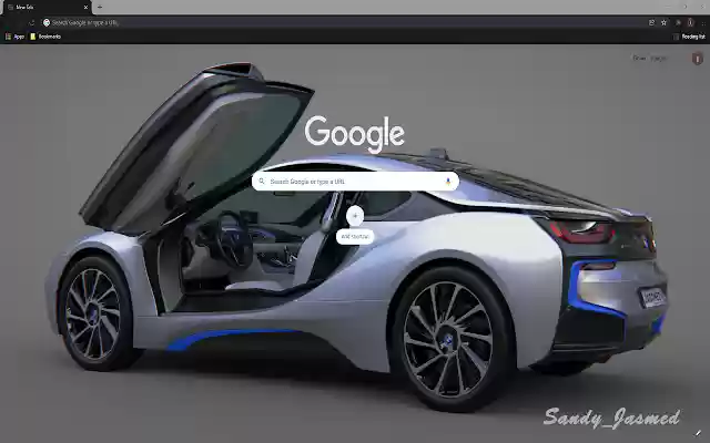 Futuristic i8 Car HD Theme  from Chrome web store to be run with OffiDocs Chromium online