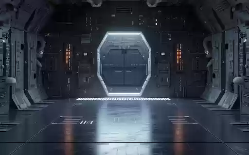 Futuristic Spaceship Corridor  from Chrome web store to be run with OffiDocs Chromium online