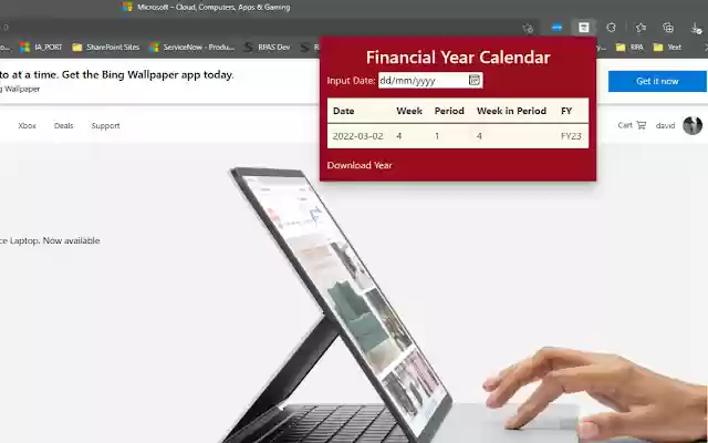 FY Calendar from Chrome web store to be run with OffiDocs Chromium online FY Calendar from Chrome web store to be run with OffiDocs Chromium online