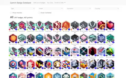 Garminbadges Updater  from Chrome web store to be run with OffiDocs Chromium online