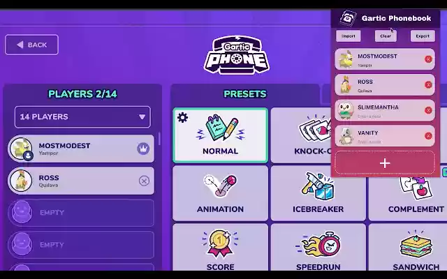 Gartic Phonebook from Chrome web store to be run with OffiDocs Chromium online Gartic Phonebook from Chrome web store to be run with OffiDocs Chromium online