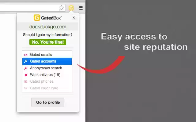 GatedBox  from Chrome web store to be run with OffiDocs Chromium online