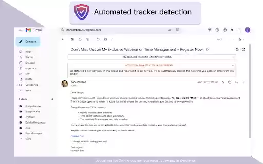 Gblock — Block email tracking  from Chrome web store to be run with OffiDocs Chromium online