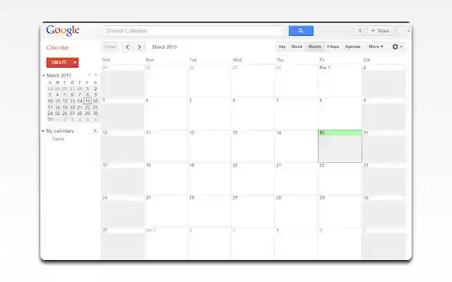 Les couleurs de colonne GCal de la boutique en ligne Chrome doivent être exécutées avec OffiDocs Chromium en ligne