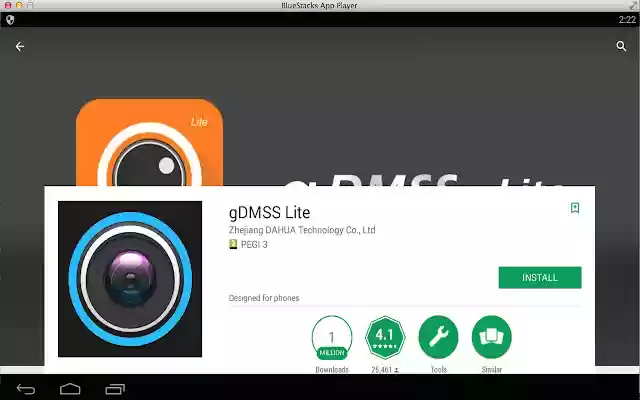Aplicación gDMSS Lite para PC Windows Mac de Chrome web store para ejecutarse con OffiDocs Chromium en línea