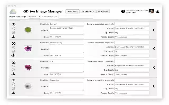 GDRIVE Image Manager  from Chrome web store to be run with OffiDocs Chromium online