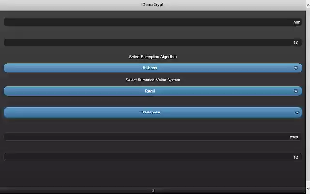 GemaCrypt from Chrome web store to be run with OffiDocs Chromium online GemaCrypt from Chrome web store to be run with OffiDocs Chromium online