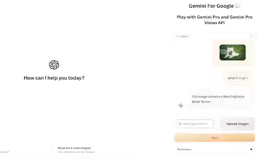 Gemini For Google  from Chrome web store to be run with OffiDocs Chromium online