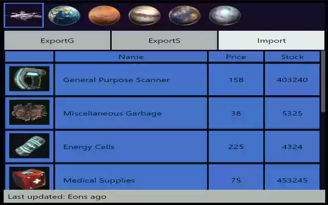 Gemini Galactic Pocket Market  from Chrome web store to be run with OffiDocs Chromium online