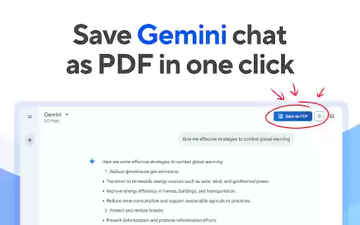 Gemini to PDF  from Chrome web store to be run with OffiDocs Chromium online