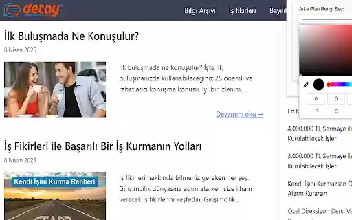 Genel Blog  from Chrome web store to be run with OffiDocs Chromium online