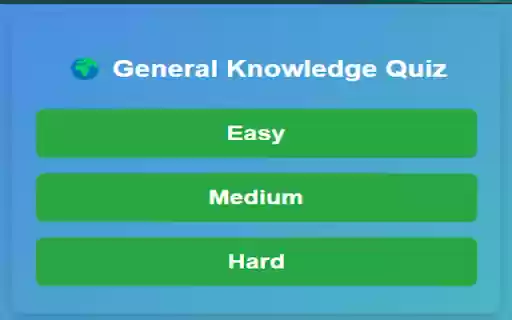 General Knowledge Quiz App  from Chrome web store to be run with OffiDocs Chromium online