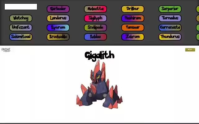 Generation 5 Pokédex  from Chrome web store to be run with OffiDocs Chromium online