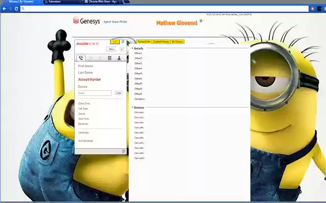 Genesys spell ( Minions ) from Chrome web store to be run with OffiDocs Chromium online Genesys spell ( Minions ) from Chrome web store to be run with OffiDocs Chromium online