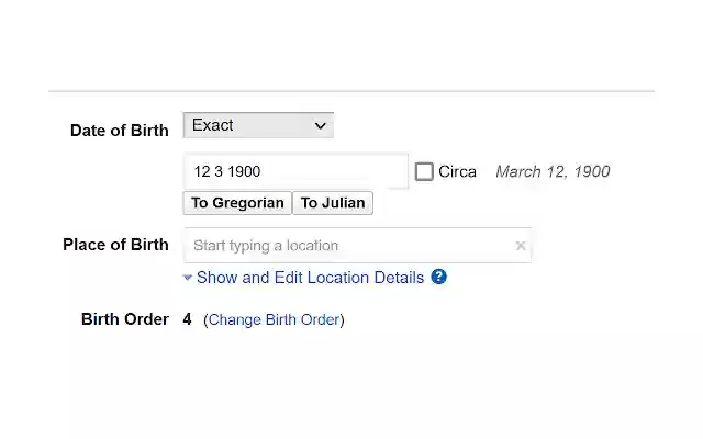 Geni Julian Calendar  from Chrome web store to be run with OffiDocs Chromium online