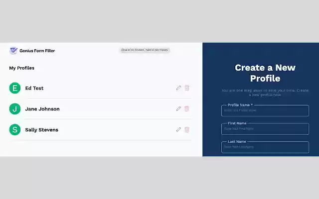 Genius Form Filler  from Chrome web store to be run with OffiDocs Chromium online