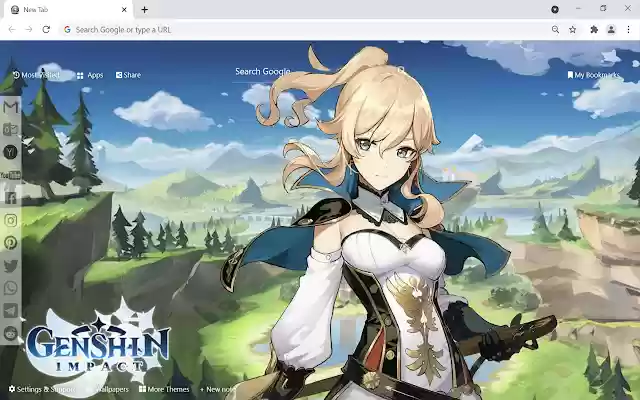 Genshin Impact Wallpaper New Tab  from Chrome web store to be run with OffiDocs Chromium online