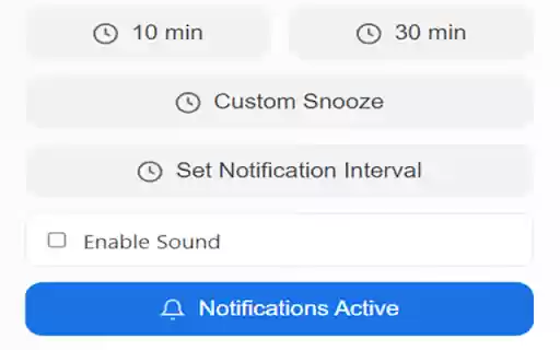 Gentle Time Reminder  from Chrome web store to be run with OffiDocs Chromium online