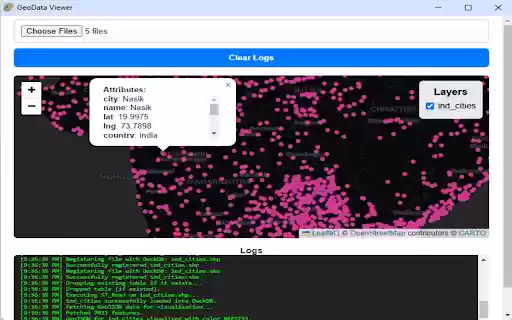 GeoData Viewer  from Chrome web store to be run with OffiDocs Chromium online