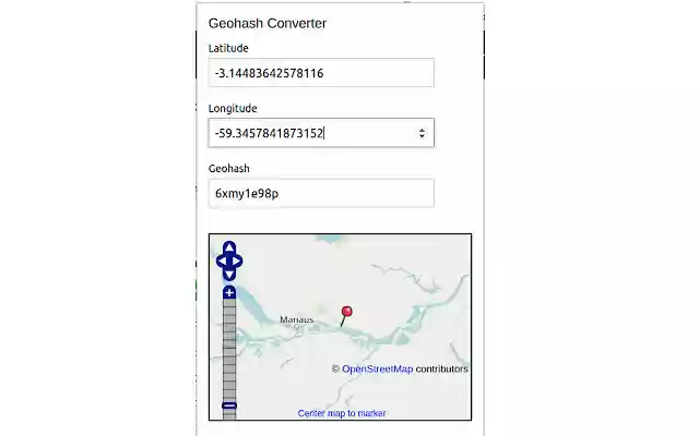 Geohash Converter from Chrome web store to be run with OffiDocs Chromium online Geohash Converter from Chrome web store to be run with OffiDocs Chromium online