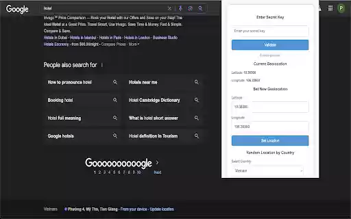 Geolocation tracking  from Chrome web store to be run with OffiDocs Chromium online