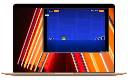 Geometry Dash  from Chrome web store to be run with OffiDocs Chromium online