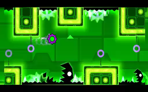 Geometry Dash Unblocked : Geometry Dash Meltdown  from Chrome web store to be run with OffiDocs Chromium online