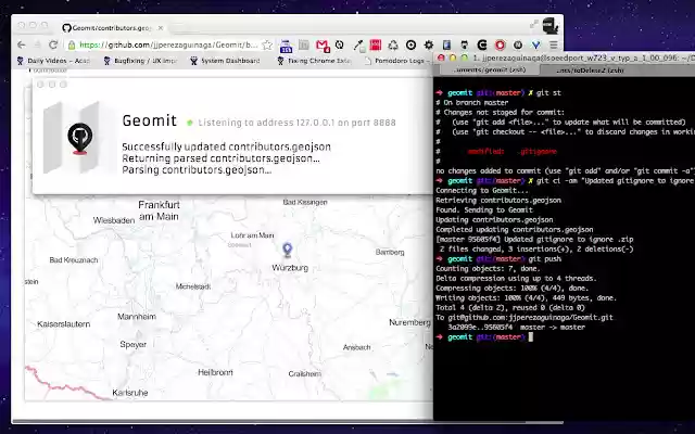 Geomit  from Chrome web store to be run with OffiDocs Chromium online