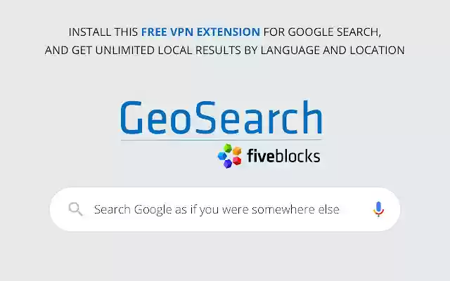 GeoSearch: VPN for Google Search from Chrome web store to be run with OffiDocs Chromium online GeoSearch: VPN for Google Search from Chrome web store to be run with OffiDocs Chromium online