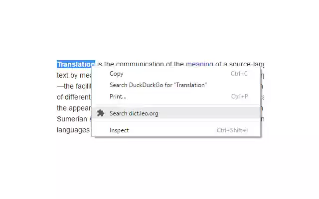 German English Word Translator  from Chrome web store to be run with OffiDocs Chromium online