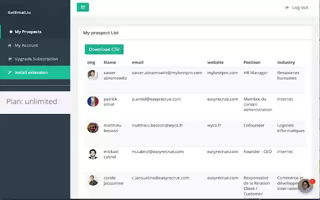 Getemail.io legacy  from Chrome web store to be run with OffiDocs Chromium online
