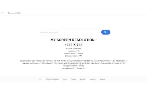 Get Screen Resolution  from Chrome web store to be run with OffiDocs Chromium online