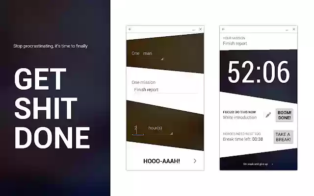 Get Shit Done!  from Chrome web store to be run with OffiDocs Chromium online
