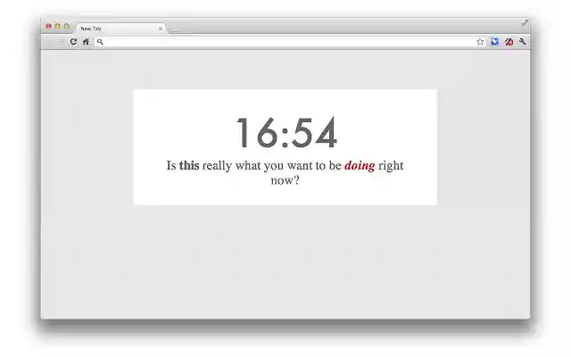Get to work! New Tab Page  from Chrome web store to be run with OffiDocs Chromium online