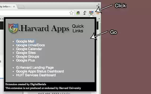 G.Harvard Quick Links from Chrome web store to be run with OffiDocs Chromium online G.Harvard Quick Links from Chrome web store to be run with OffiDocs Chromium online
