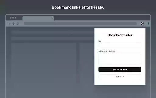 Ghost Bookmarker from Chrome web store to be run with OffiDocs Chromium online Ghost Bookmarker from Chrome web store to be run with OffiDocs Chromium online