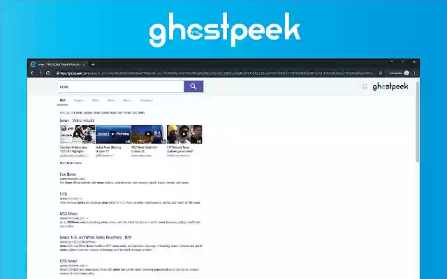 Ghost Peek  from Chrome web store to be run with OffiDocs Chromium online