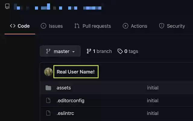 GH Real Names  from Chrome web store to be run with OffiDocs Chromium online