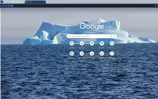 Giant iceberg in the middle of the sea  from Chrome web store to be run with OffiDocs Chromium online