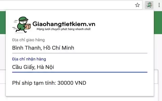 Giao hàng tiết kiệm from Chrome web store to be run with OffiDocs Chromium online Giao hàng tiết kiệm from Chrome web store to be run with OffiDocs Chromium online